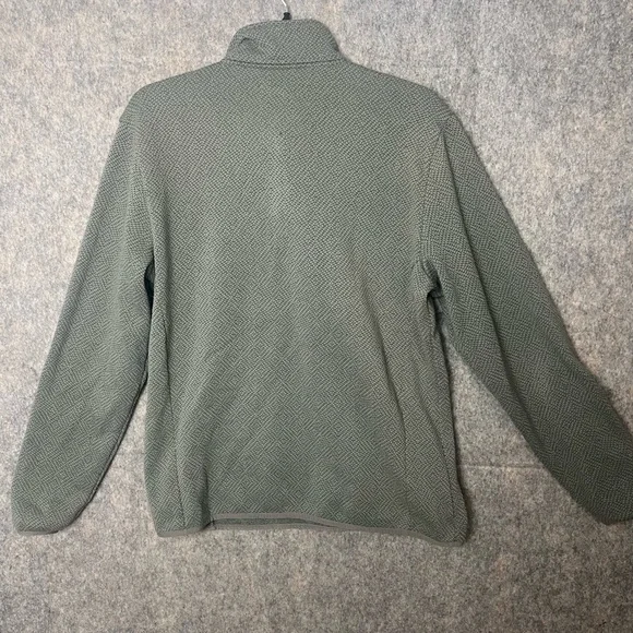 Taylor Stitch Men Size 40 Medium Slate Grid Pullover Fleece Jacket - Picture 6 of 7